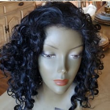 Used Curly Beauty Lace Front Wig