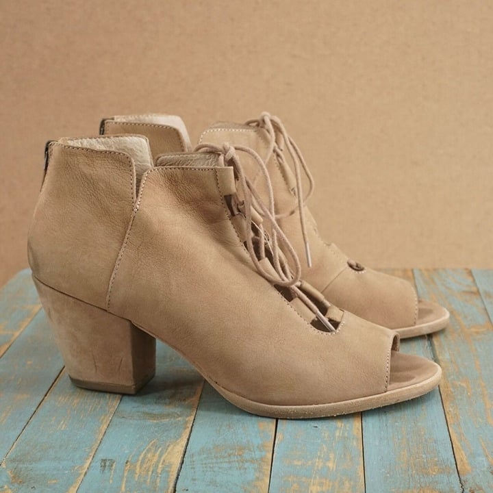 Eileen fisher margate peep toe bootie clearance