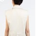 New Elleme Paris Cotton Vest in Beige, Size 34