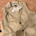 New Elleme Paris Cotton Vest in Beige, Size 34