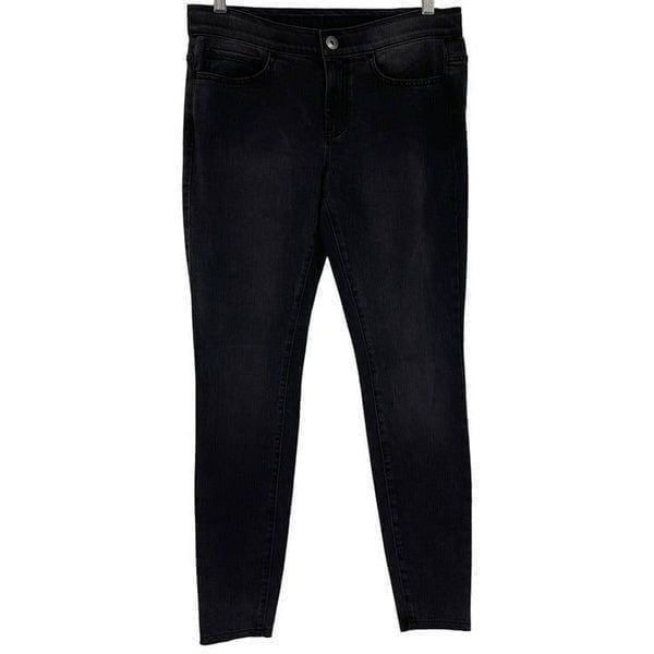 J. Jill Denim 5 Pocket Leggings Jeans Stretch Faded Black 111572 Women Size 4