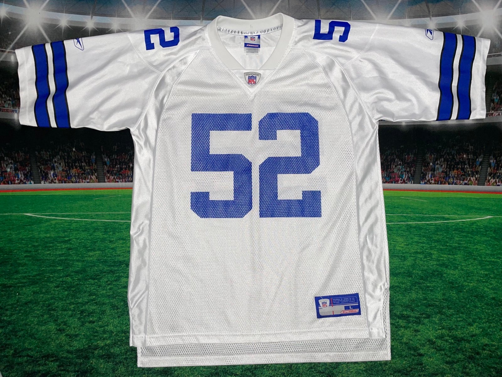DEXTER COAKLEY #52 Dallas Cowboys Reebok Jersey Sz Large Preowned