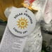 Gorgeous solar bird feeder - bunny with flowers 17”