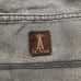 Vintage 90s Grunge Gorpcore Low Rise Gray Distressed Carpenter Cargo Jeans / 6