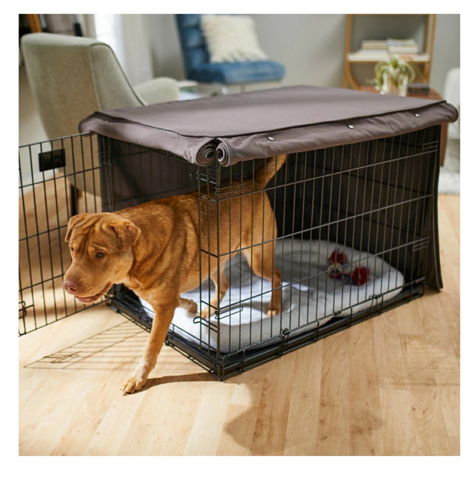 Frisco Fabric Crate Cover Brown Large NWT