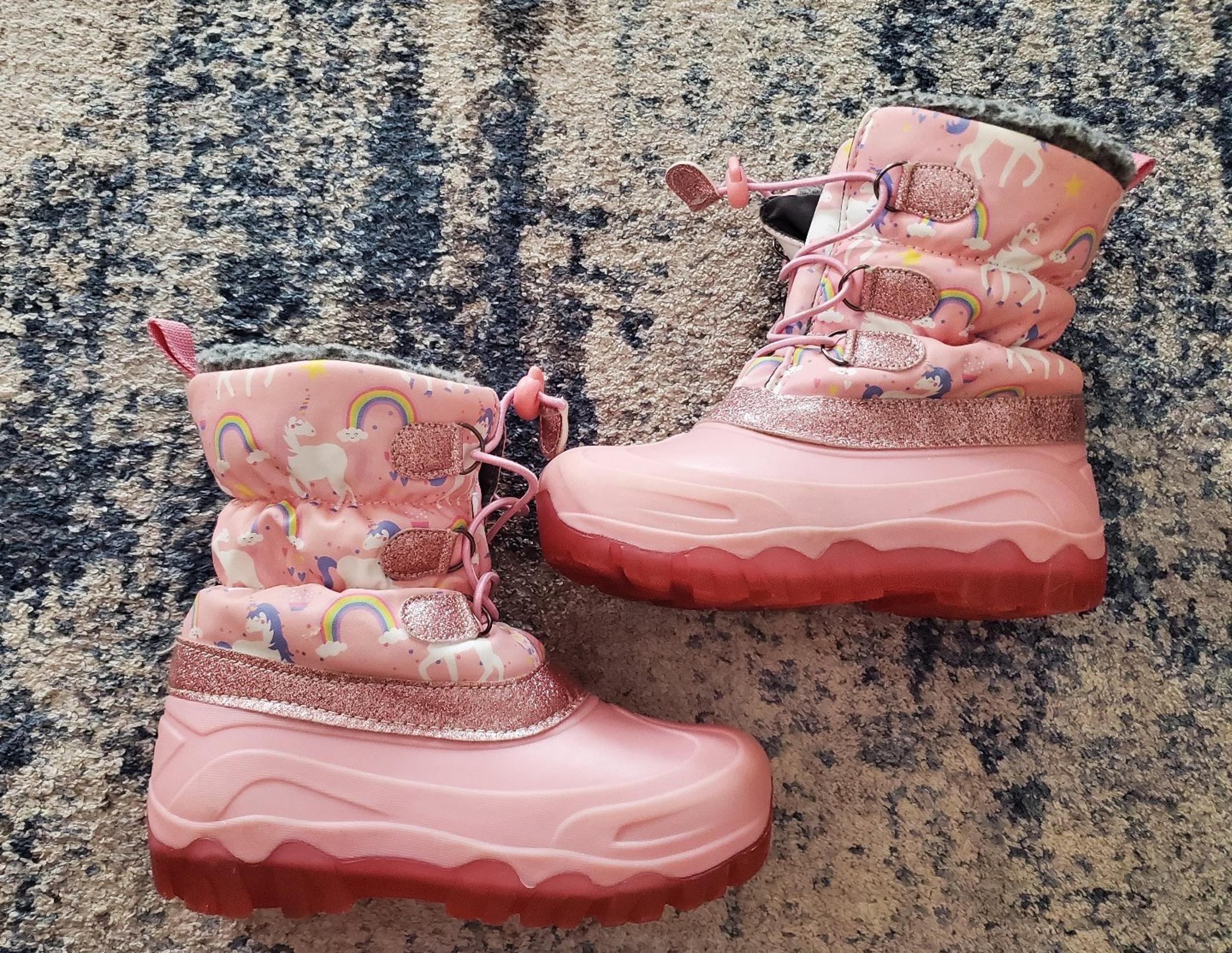 Girl's unicorn winter boots