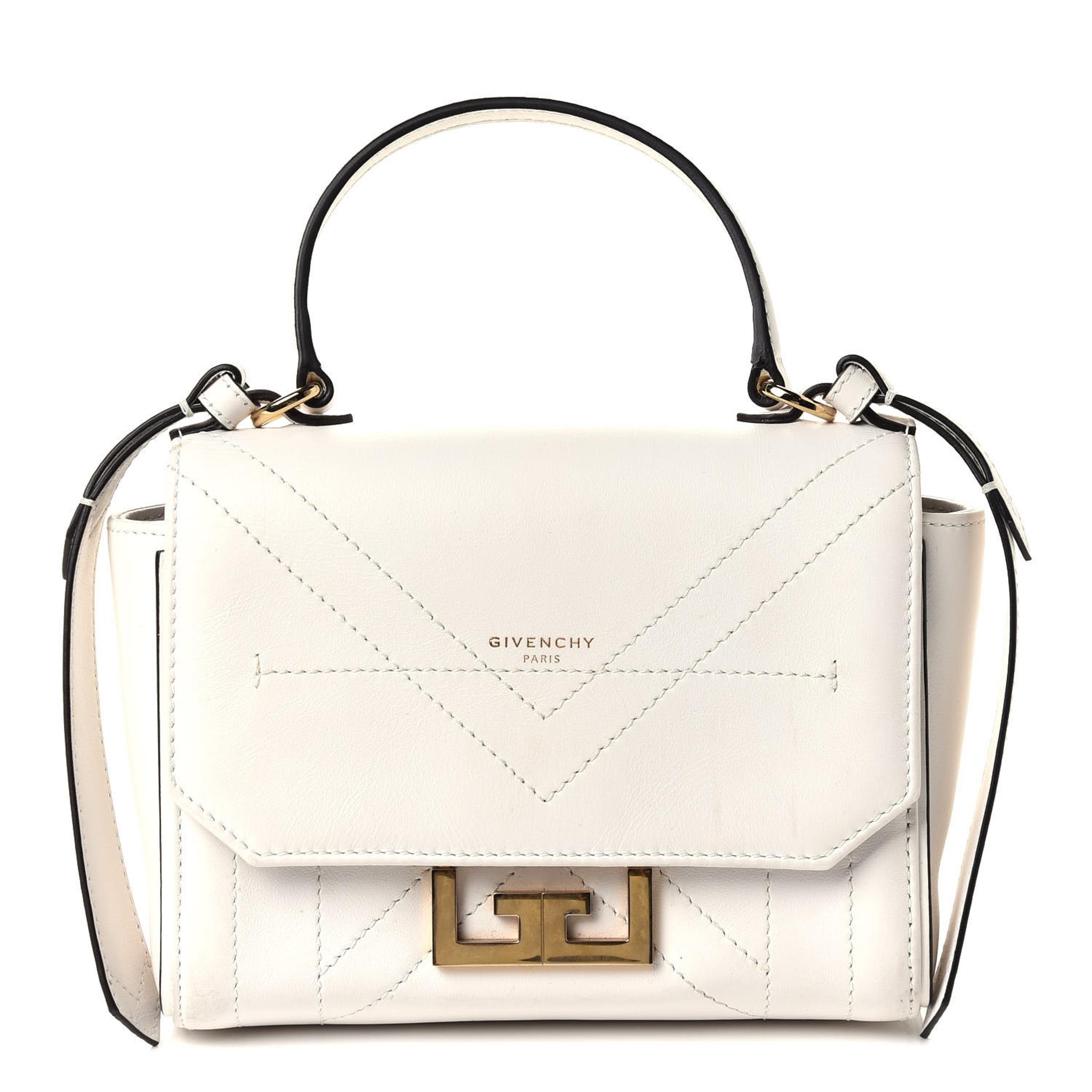 New Calfskin Mini Eden White with strap