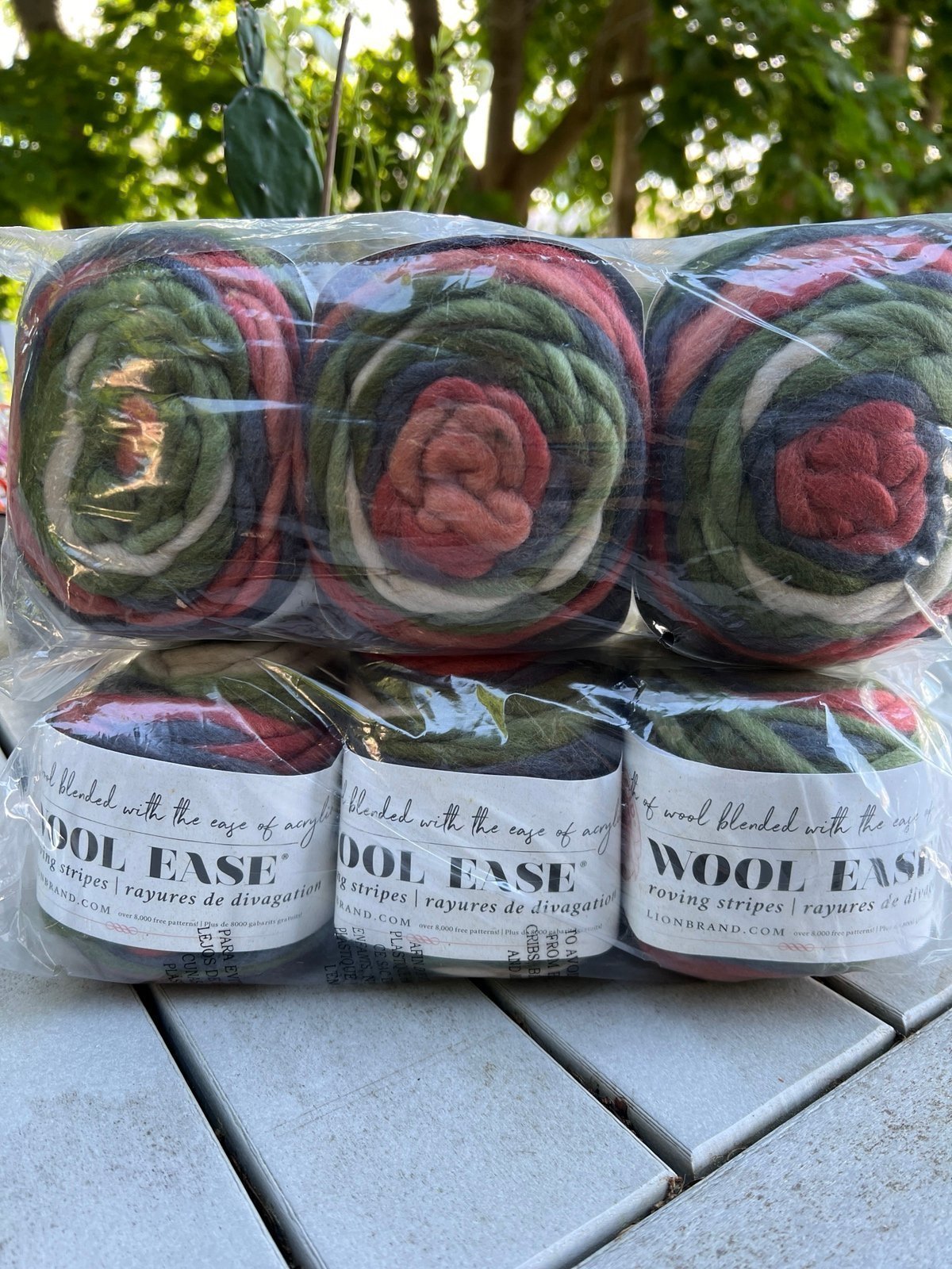 Lion Brand Yarns Wool-Ease® Roving Yarn Oak 6 skeins