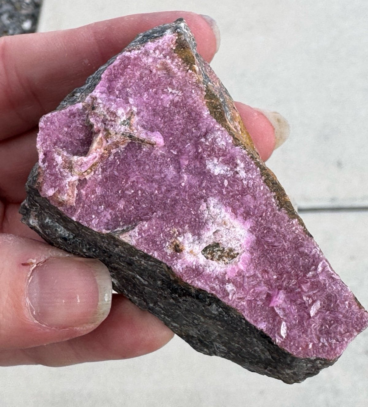 ✨Natural Cobalto Calcite w Small Malachite Quartz Mineral Specimen #2
