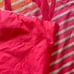 Victoria Secret Stripes Neon Pink Yellow Orange Roll Up Beach Sand Blanket 55x49