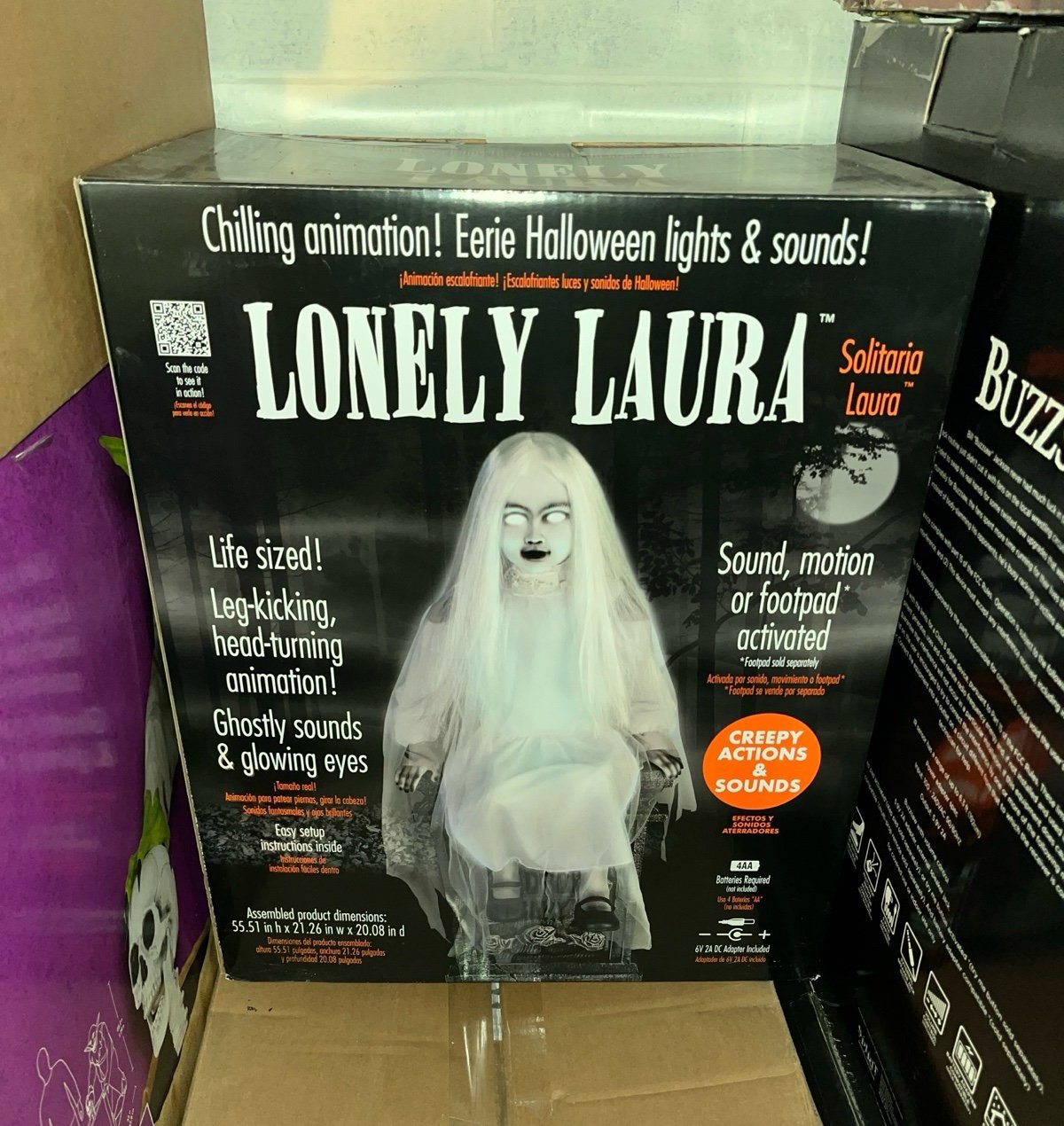 Party Halloween City Lonely Laura Halloween Animatronic