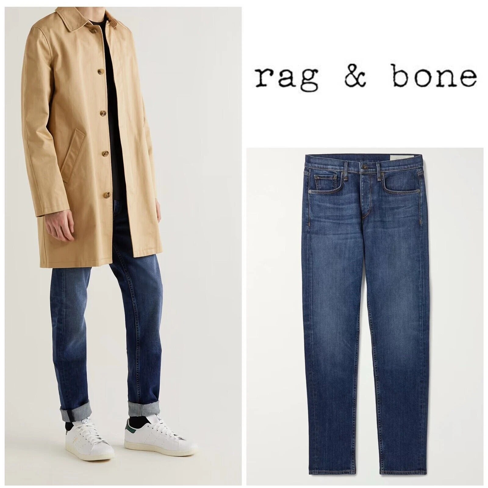 Rag & Bone Men's Fit 2 Slim Fit Jeans In Conner Size: 28 x 32