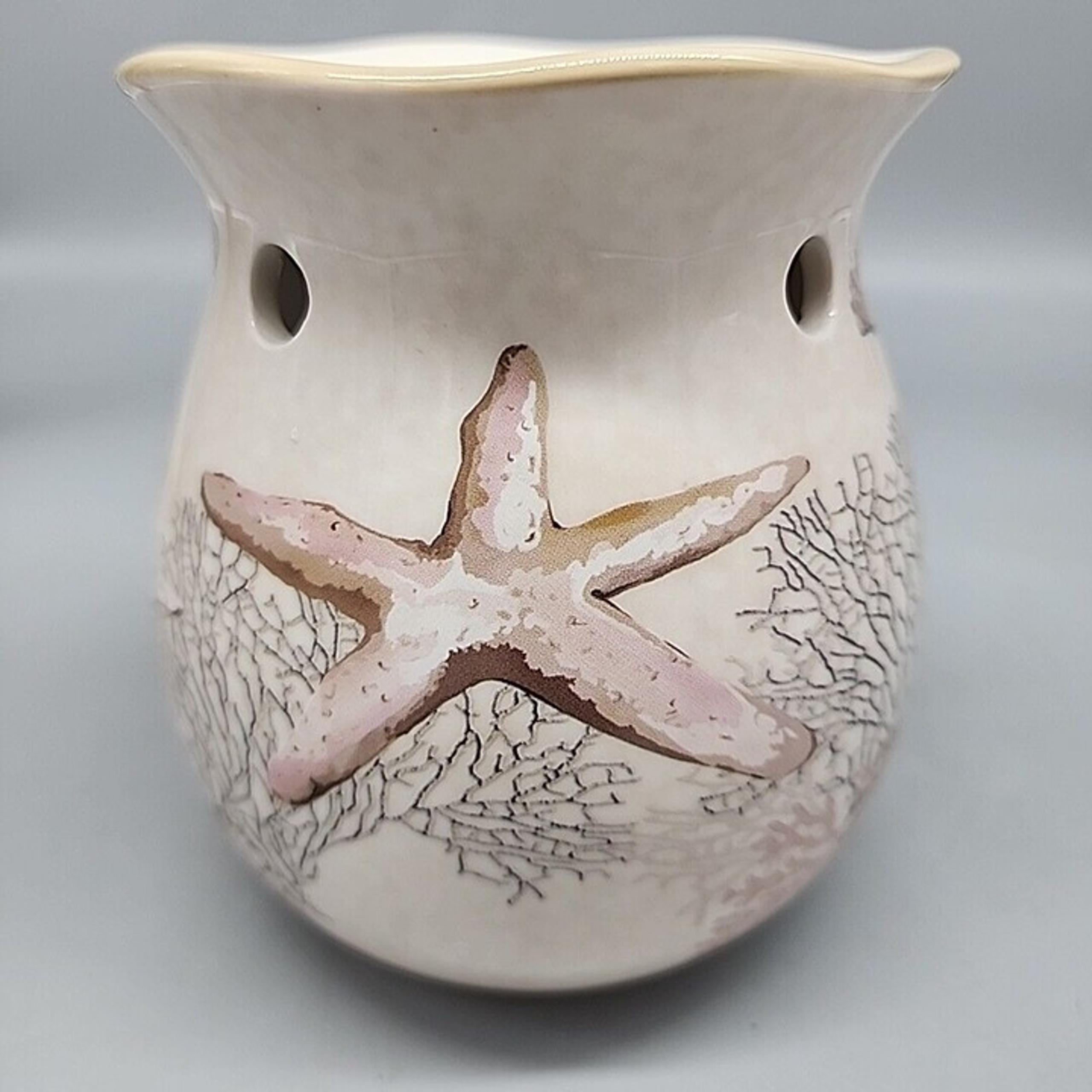 Yankee Candle Starfish Coral Seashell Beach Tart Warmer 2012 Beige Tan