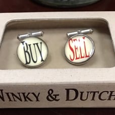 Winky & Dutch Srerling Silver Cufflinks,Original Box New Old Stock