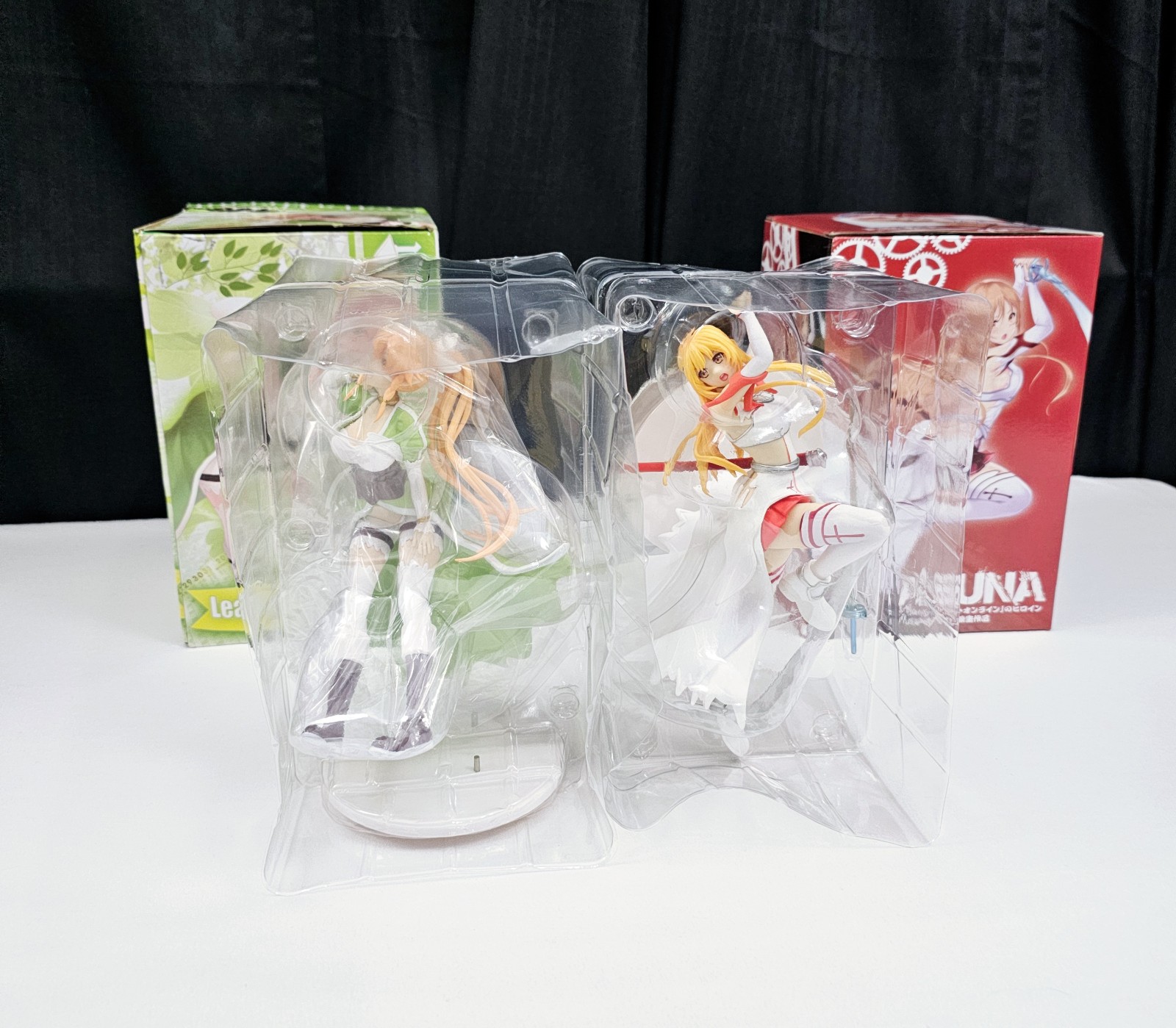 Otaku Box Exclusive Sword Art Online Asuna Yuuki & Leafa Figure Lot *NEW*
