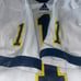 #1 Michigan Wolverines Adidas Jersey Men Medium Euc Sewn Football Big 10 White