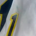 #1 Michigan Wolverines Adidas Jersey Men Medium Euc Sewn Football Big 10 White
