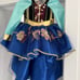 costume burgundy gown