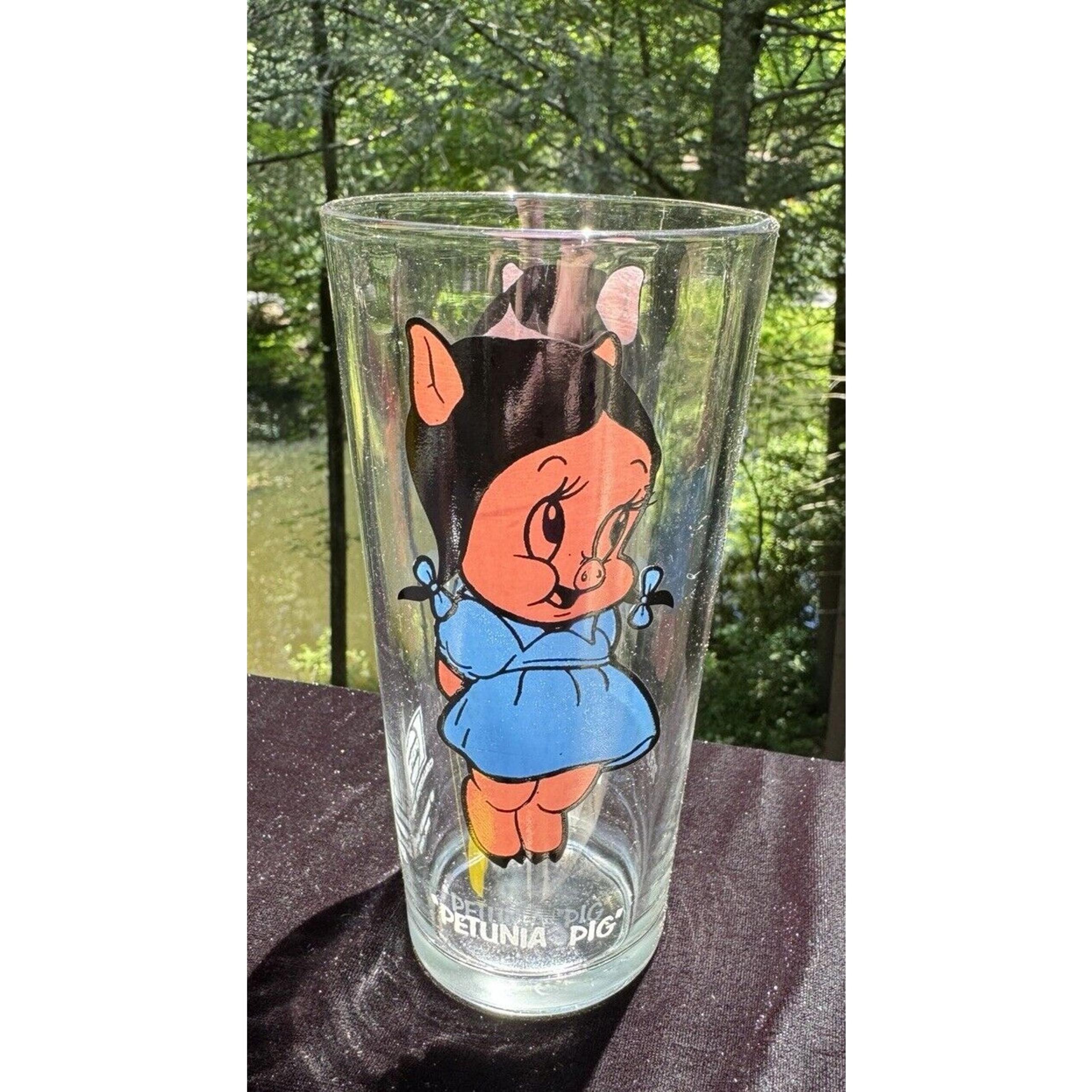 1973 "Petunia Pig" Pepsi Collector Series Warner Bros Drinking Glass Excellent!