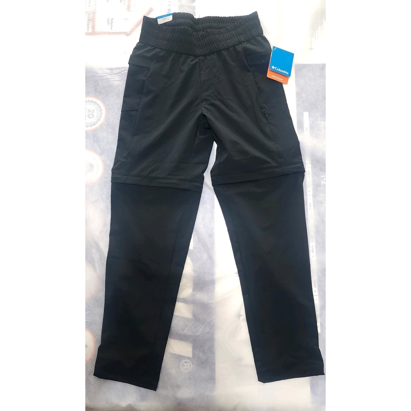 NWT Columbia Omni-Shade Pleasant Creek Black Convertible Pants Women's SzSmall