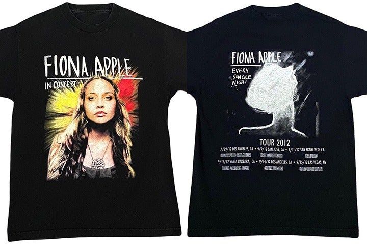 2012 Fiona Apple Every Single Night Tour T-Shirt Fiona Apple In Concert T-Shirt