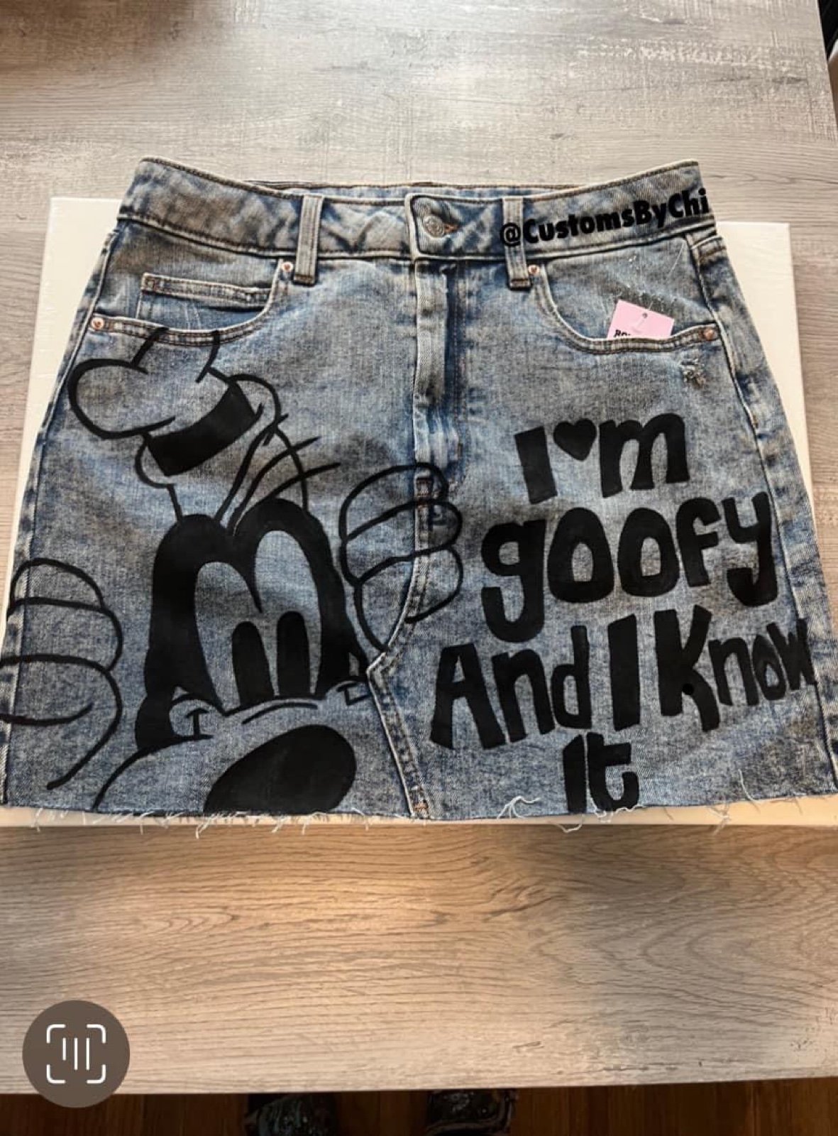 I’m Goofy And I Know It Jean Skirt