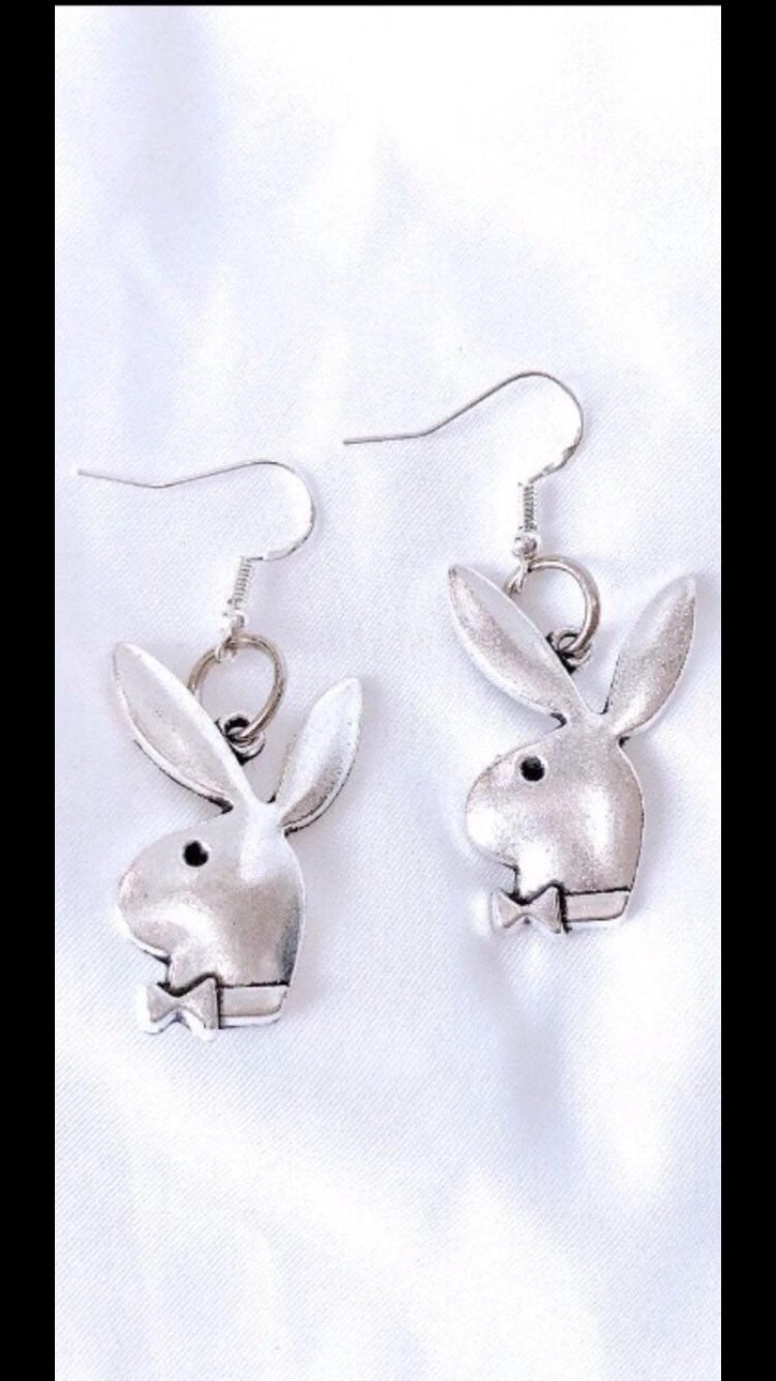 Womens Playboy Bunny Earrings