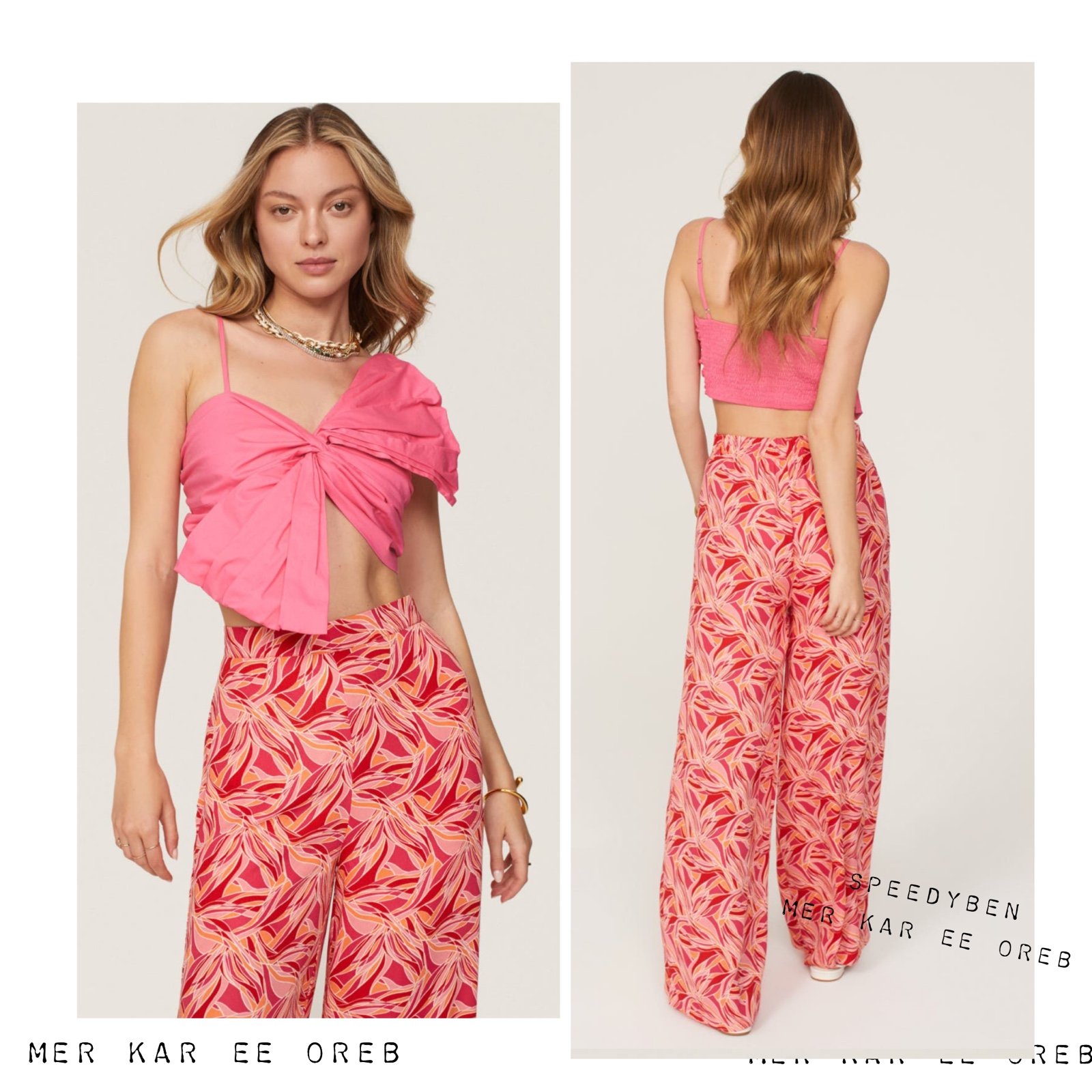 Ashley Park Pink Bow Top