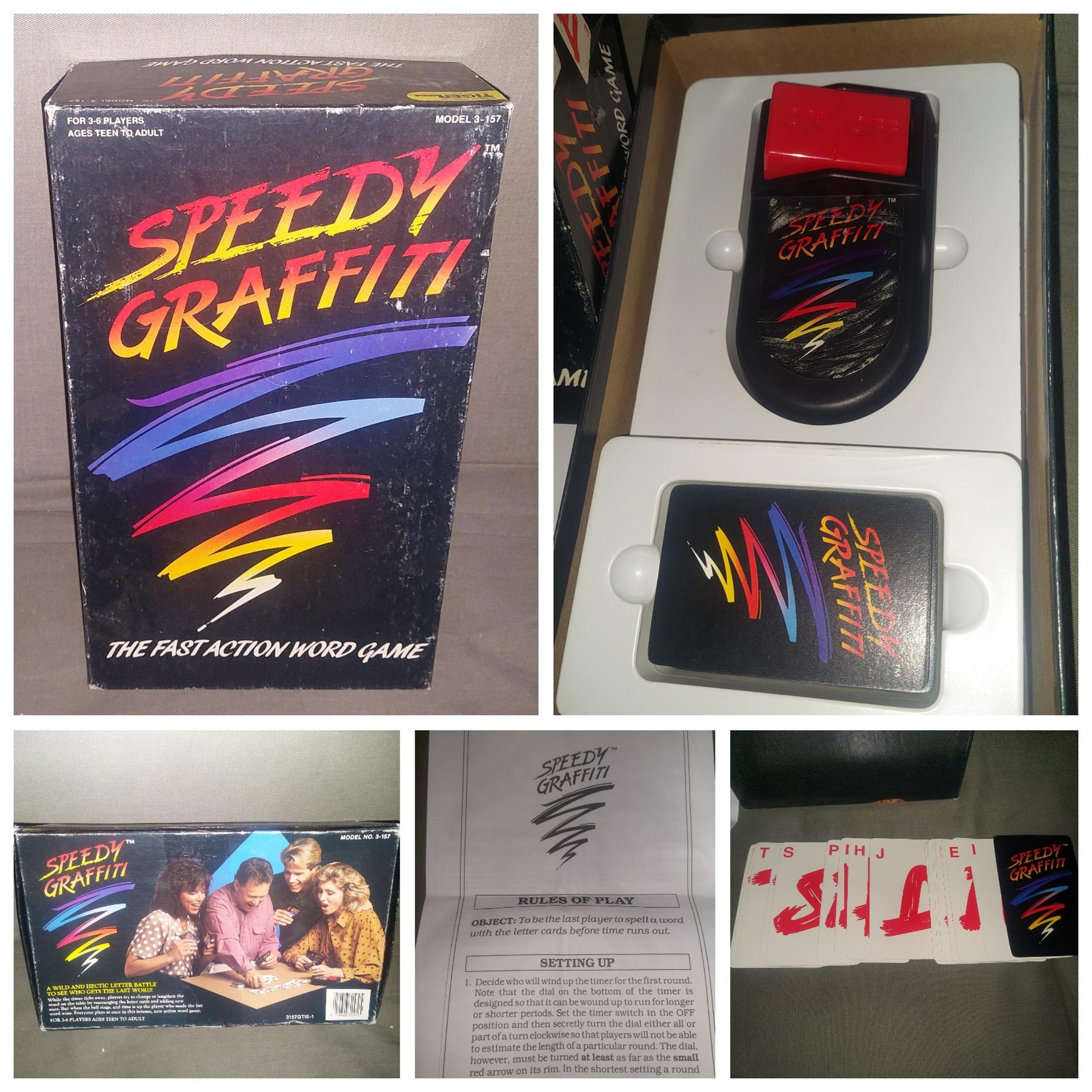 Vintage 1990 Speedy Graffiti by Tiger Electronics Complete