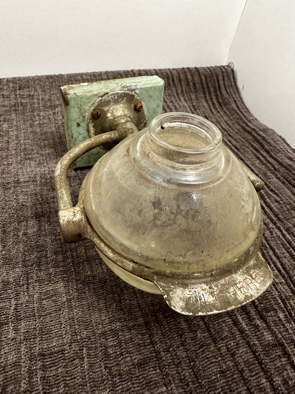 Vintage architecture salvage west disinfecting company soap dispenser wall moun