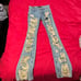 Stacked distressed Jeans