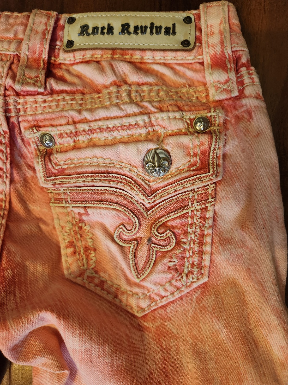 Ladies Rock Revival Skinny Jeans Size 25x28