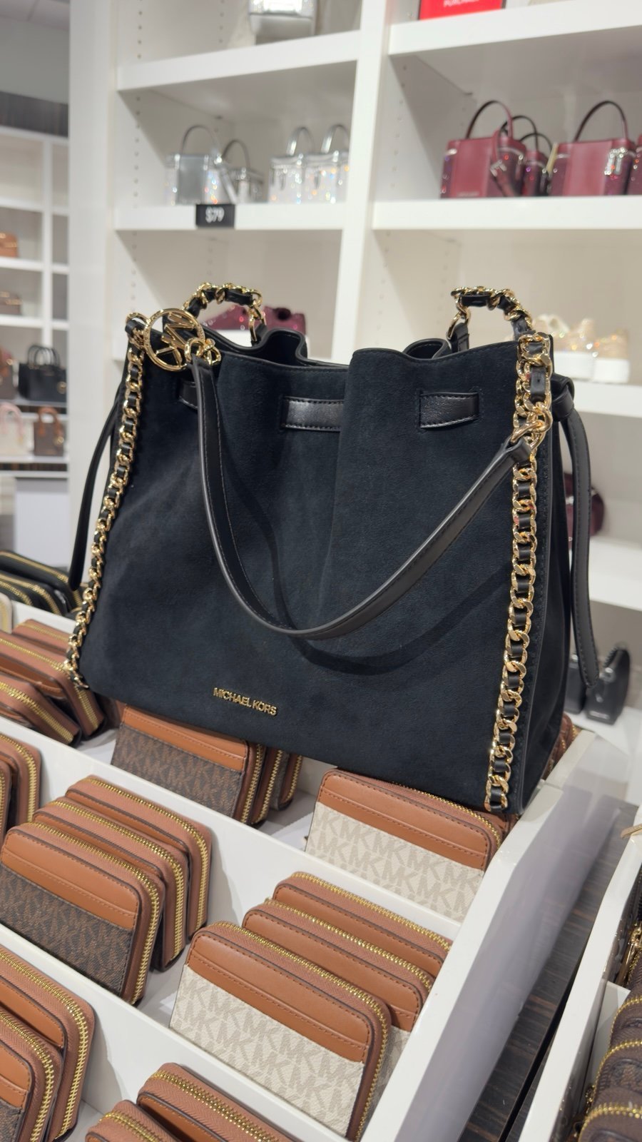michael kors large chain shoulder bag