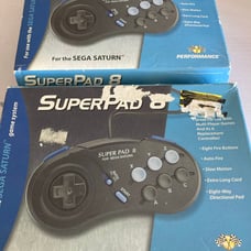 2 SuperPad 8 Controllers for Sega Saturn