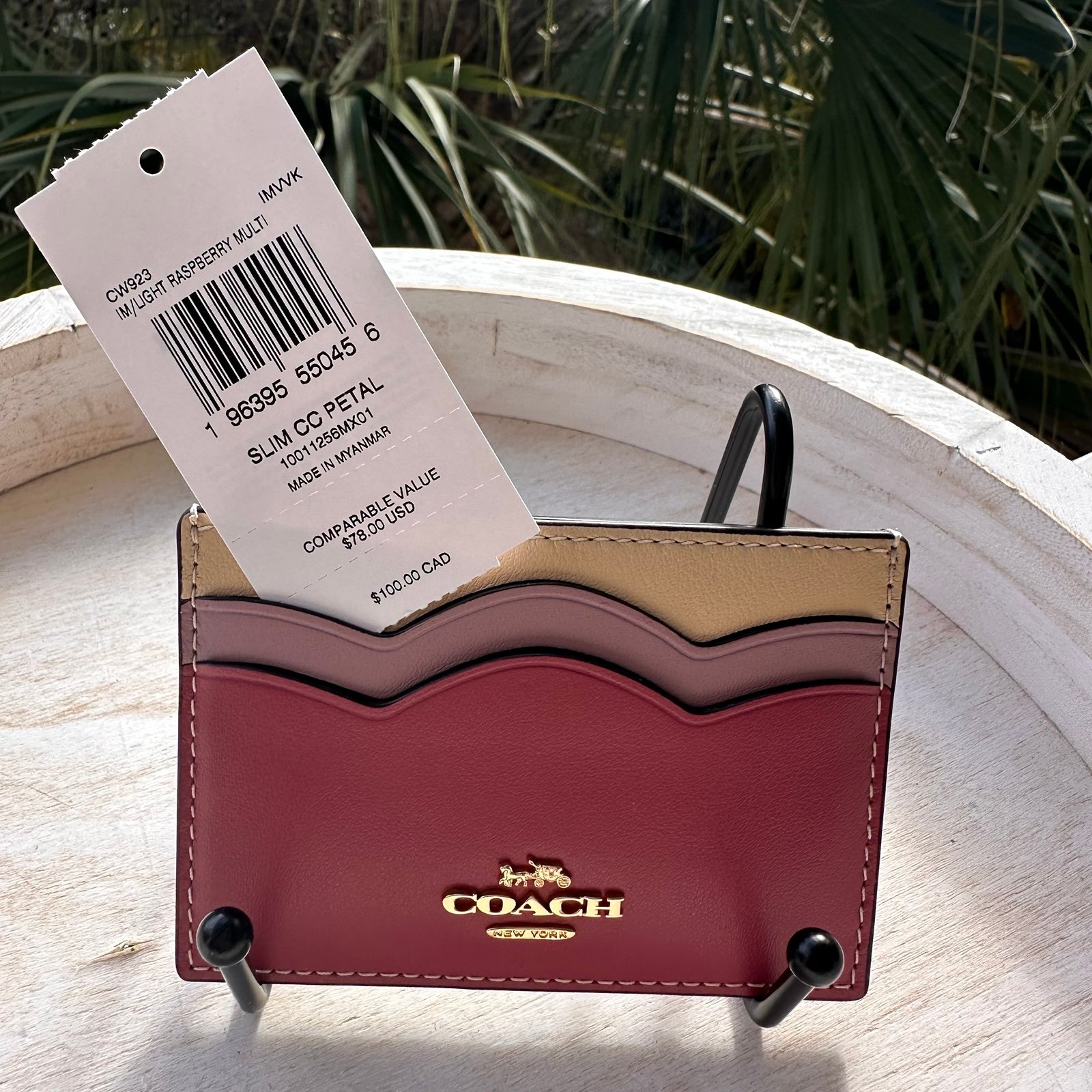 Coach New Petal Card Case