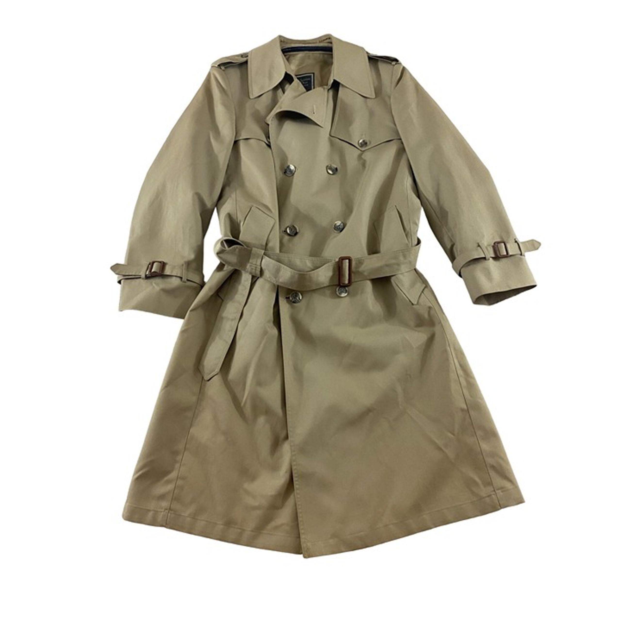 Vintage Christian Dior Monsieur Men's 80's Khaki Tan Trenchcoat - 42R