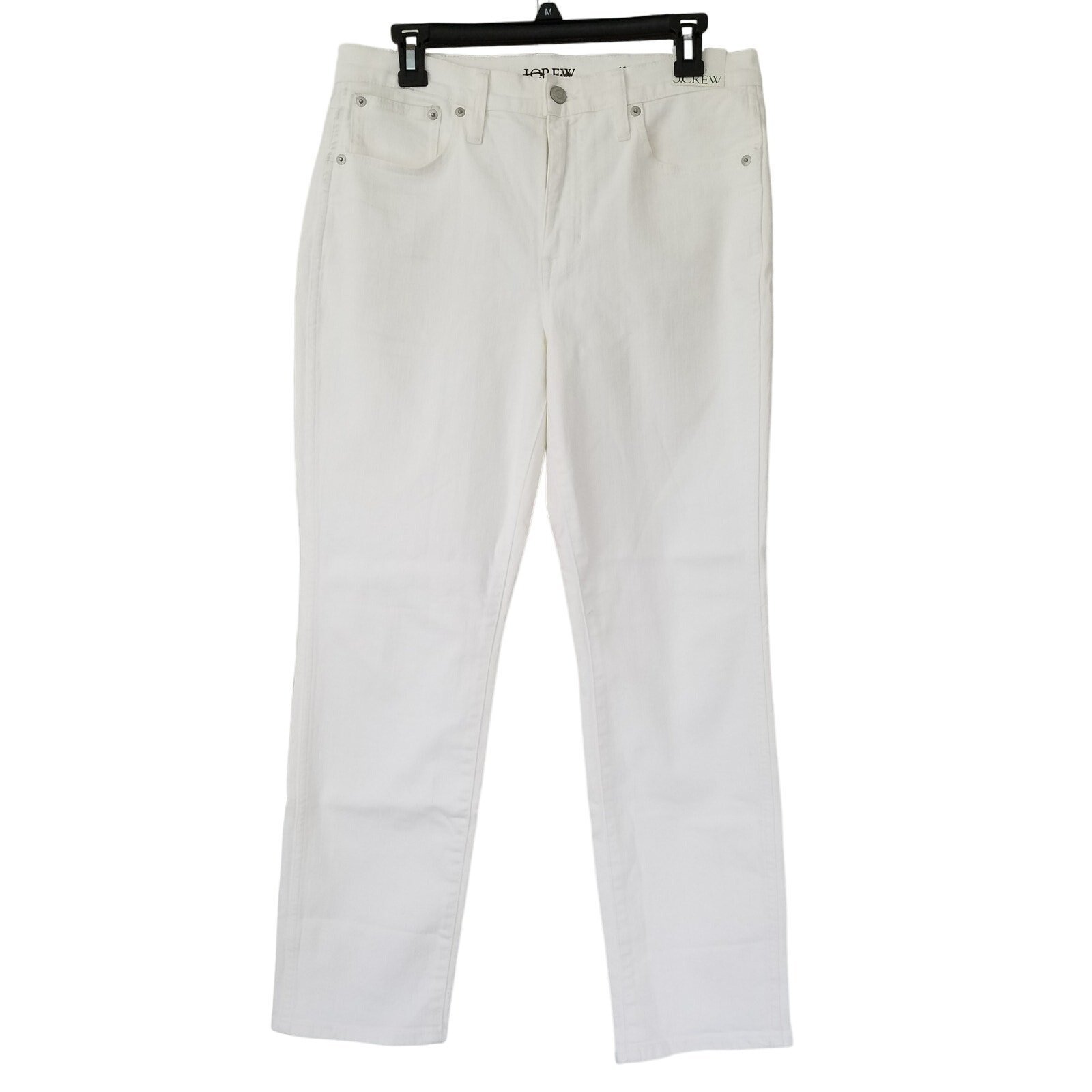 J. Crew Tall 10 Vintage Slim Straight Jeans Size 30T White NWT 128 BP403