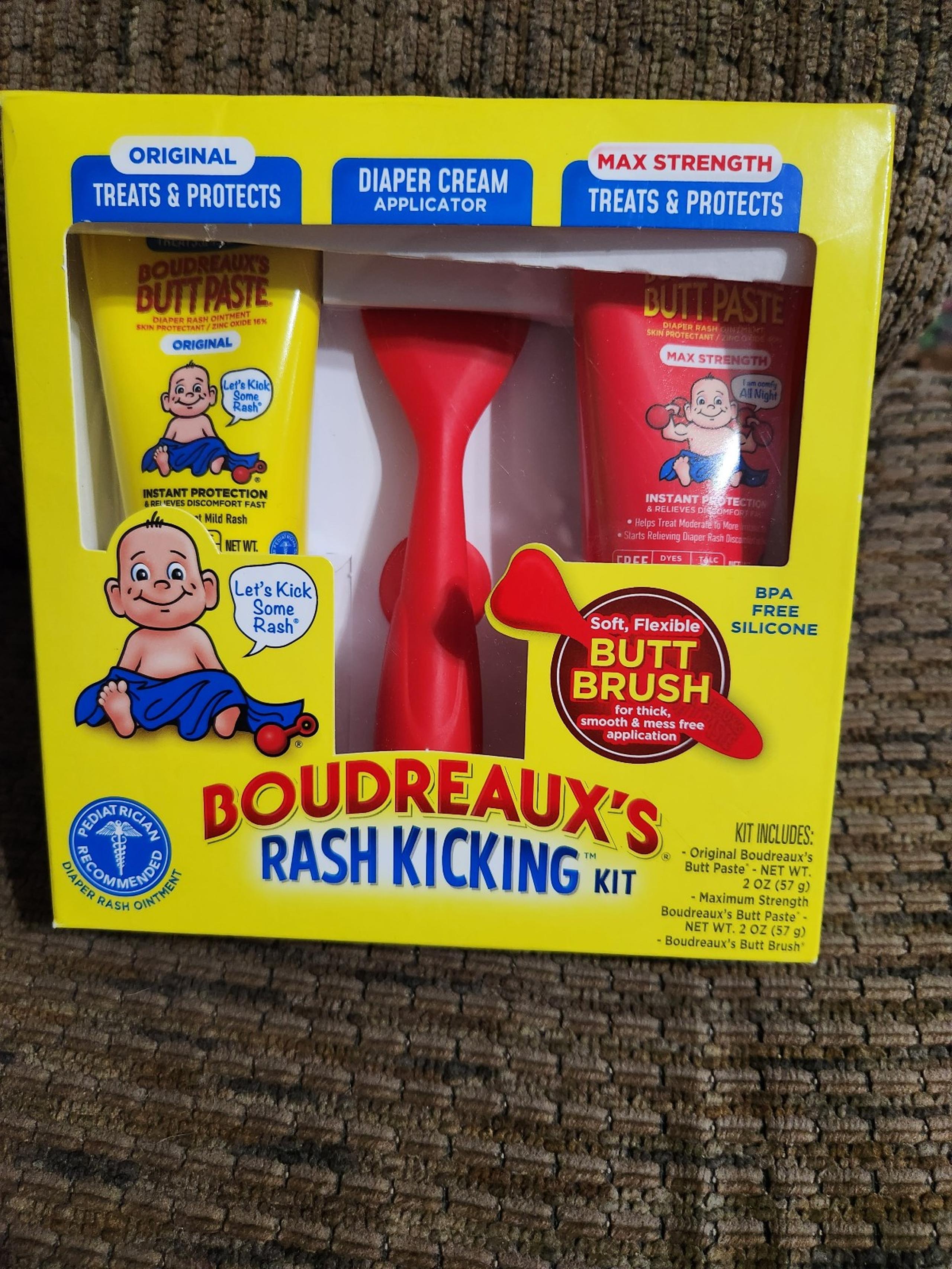 Boudreaux's Butt Paste Diaper Rash Kit Original & Max Strength Cream Set
