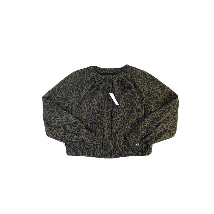 New Banana Republic Women's Small Cheetah Animal Print Bomber Jacket