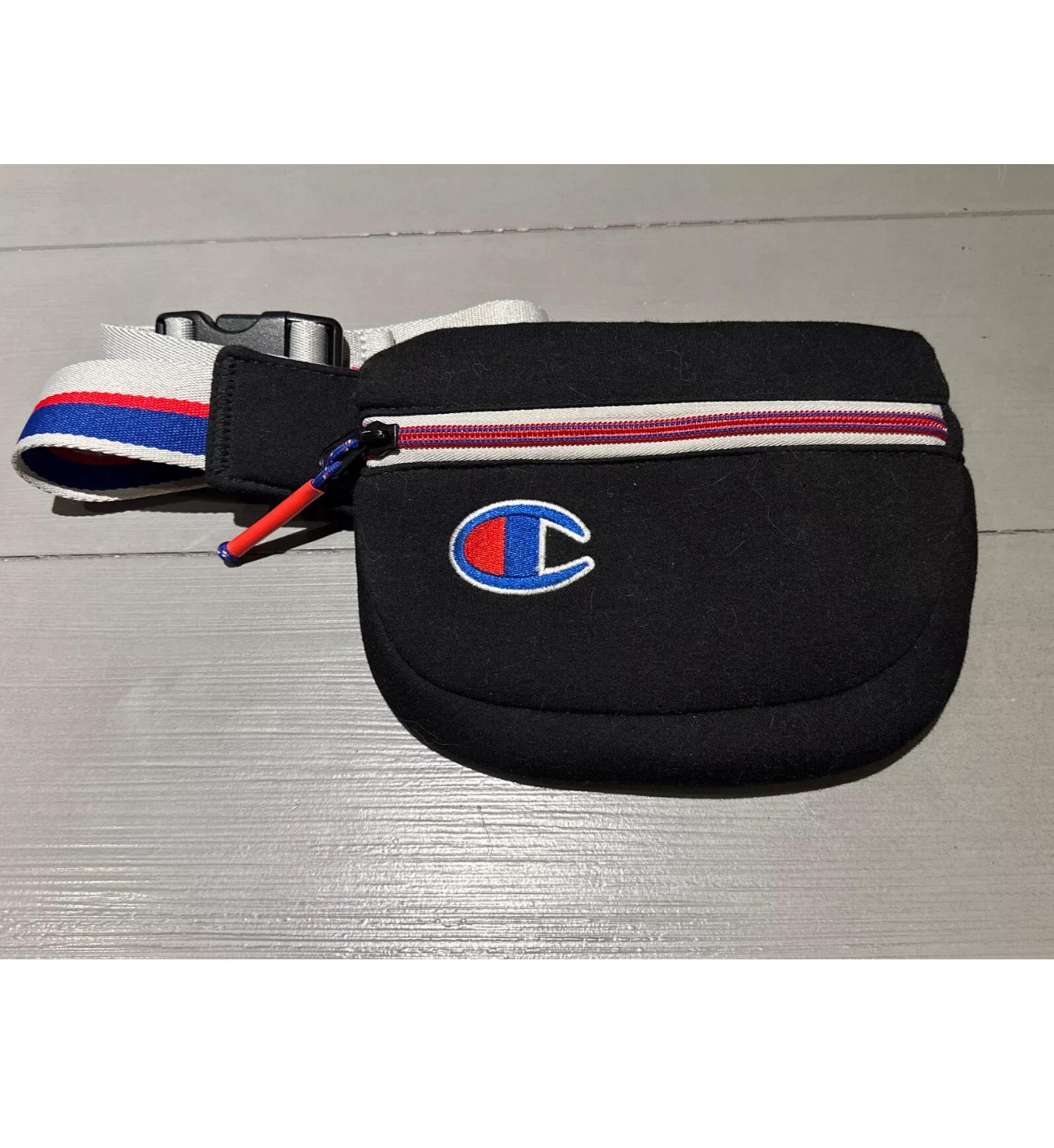 Champion Attribute Waist Bag Fanny Pack Attribute Men Women Black Logo Shoulder