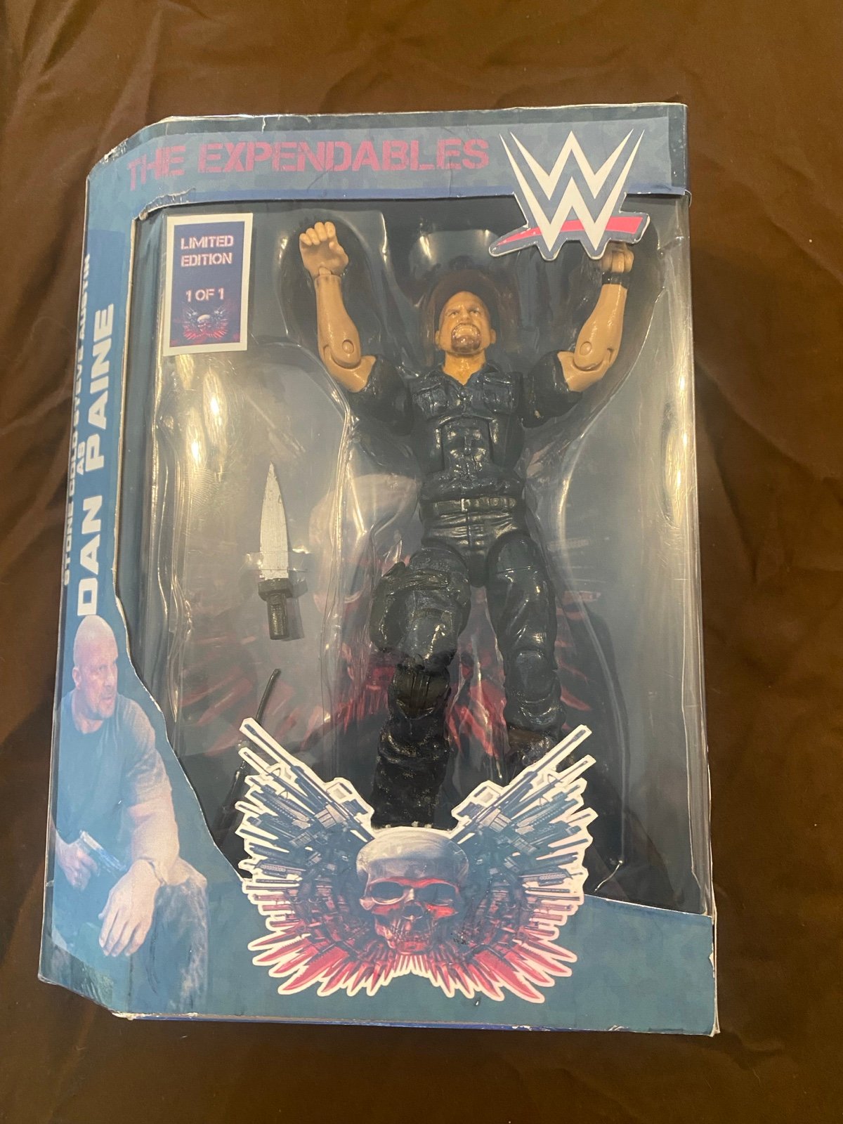 WWE Stone Cold Steve Austin as Dan Pain from THE EXPENDABLES custom 1 of 1 WWF