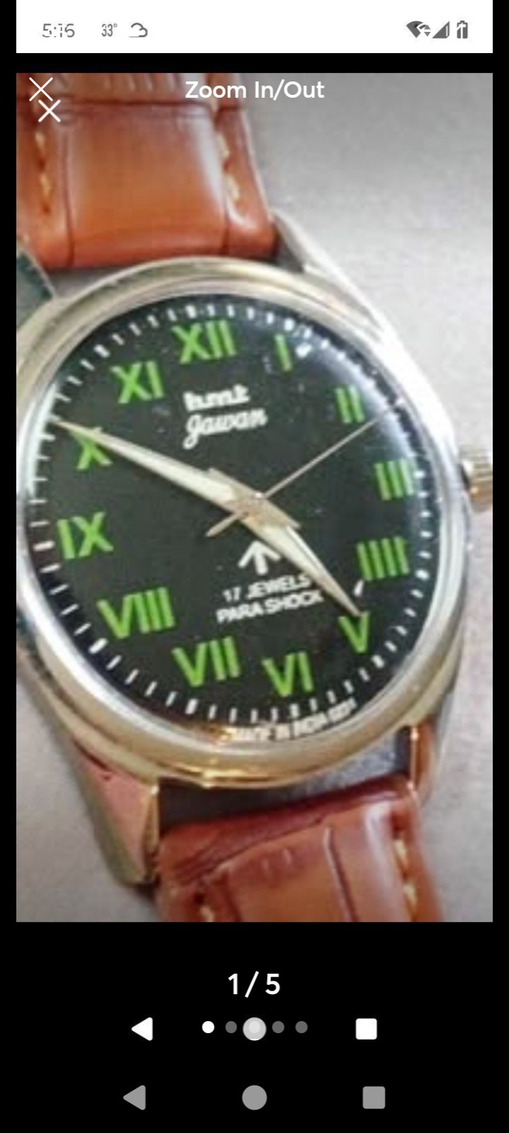 HMT 17 Vintage jewels manual wrist watch working condition