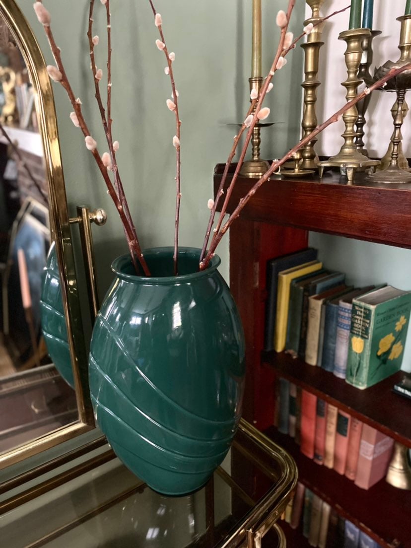 VTG 80s art deco large vase