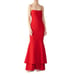 Likely Revolve Square Neck Straps Layered Mermaid Aurora Down Dress Red Size 10