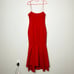 Likely Revolve Square Neck Straps Layered Mermaid Aurora Down Dress Red Size 10
