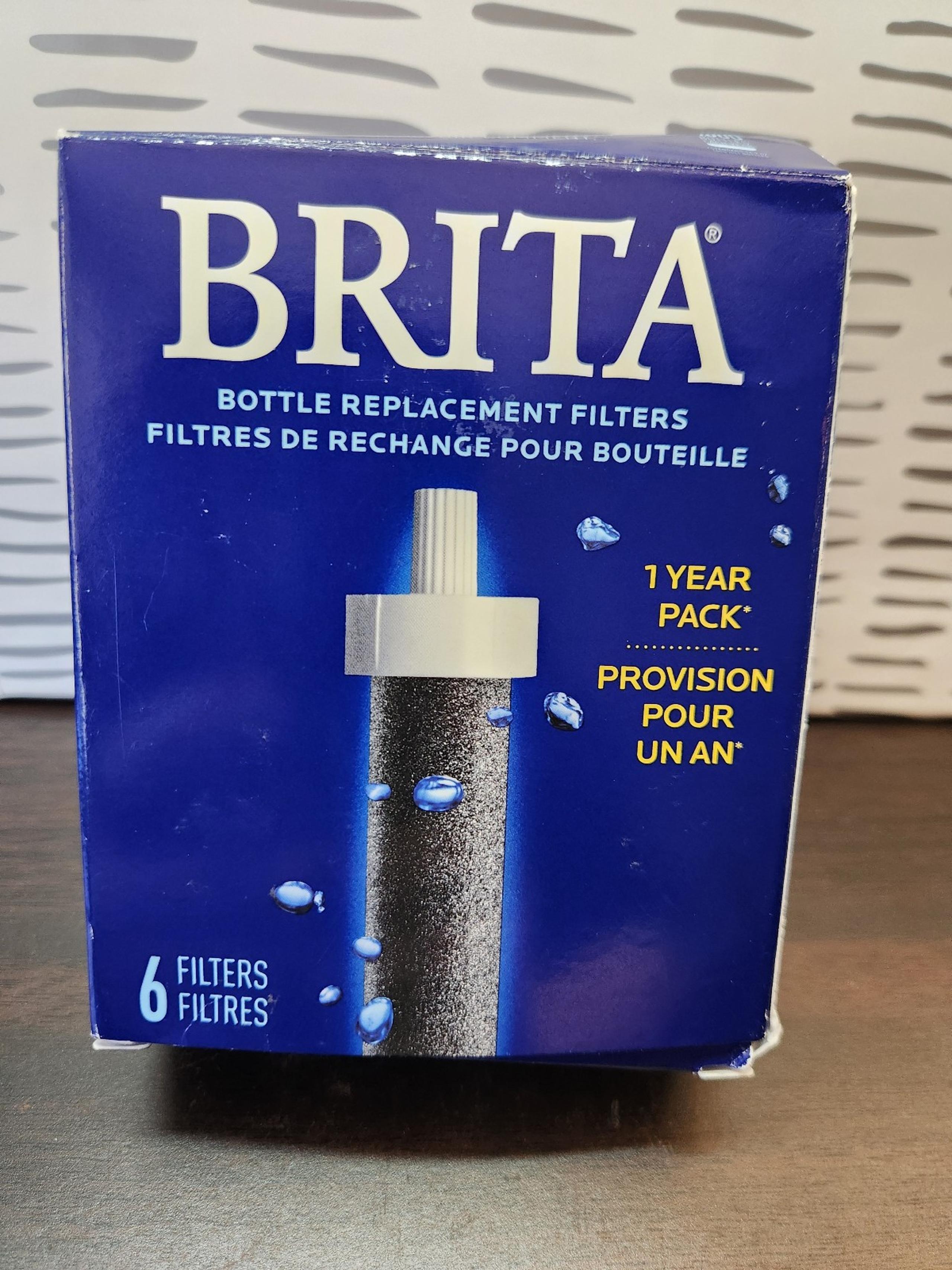 Brita Water Bottle Filters - 6 Count  - 1 Year Supply - BB06 - New in Box