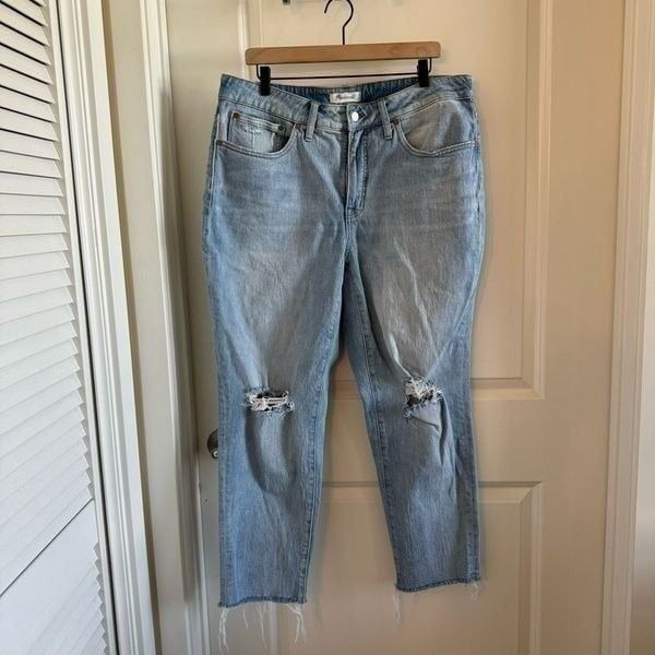 Madewell High Rise Slim Boyjean in Prentice Wash