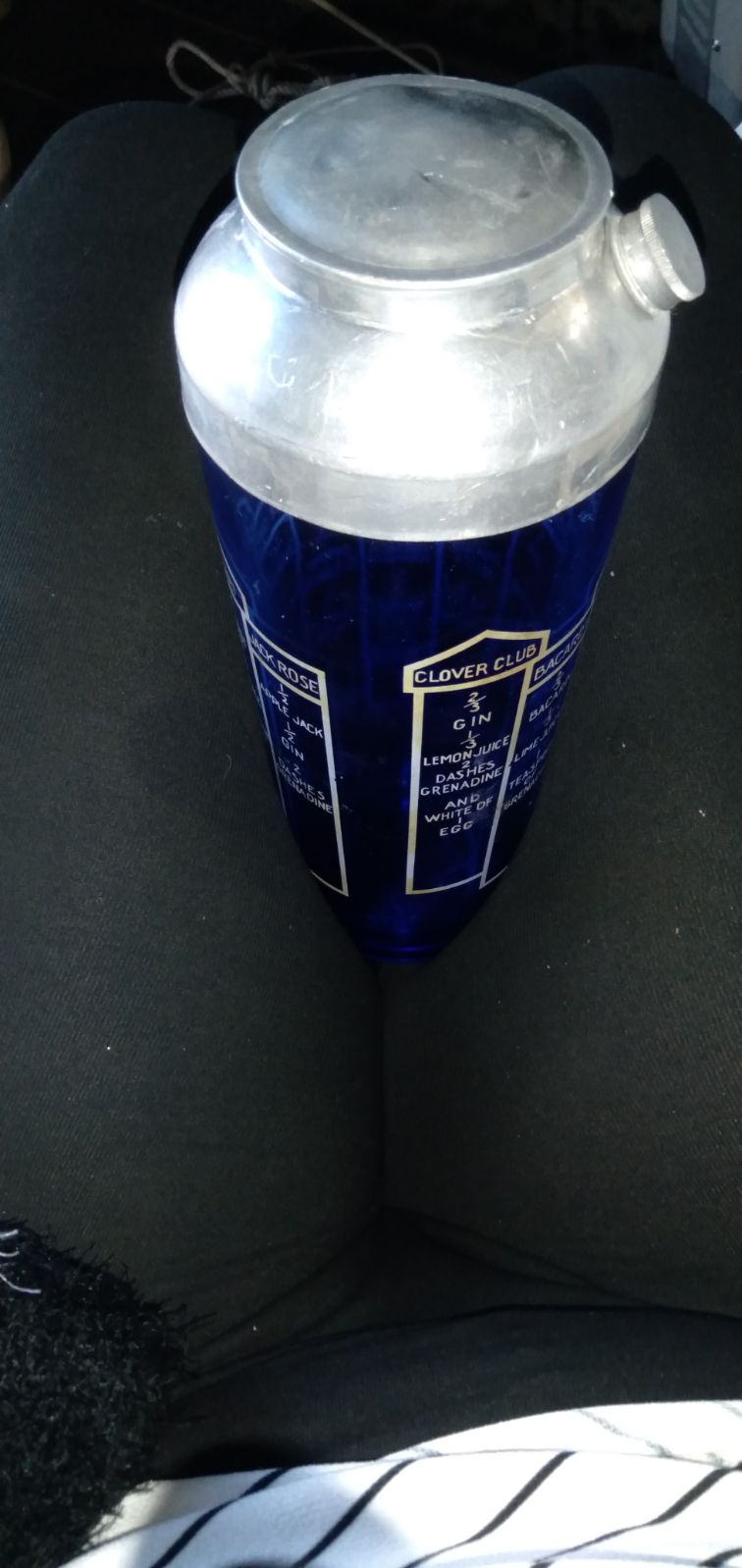 Antique cocktail shaker