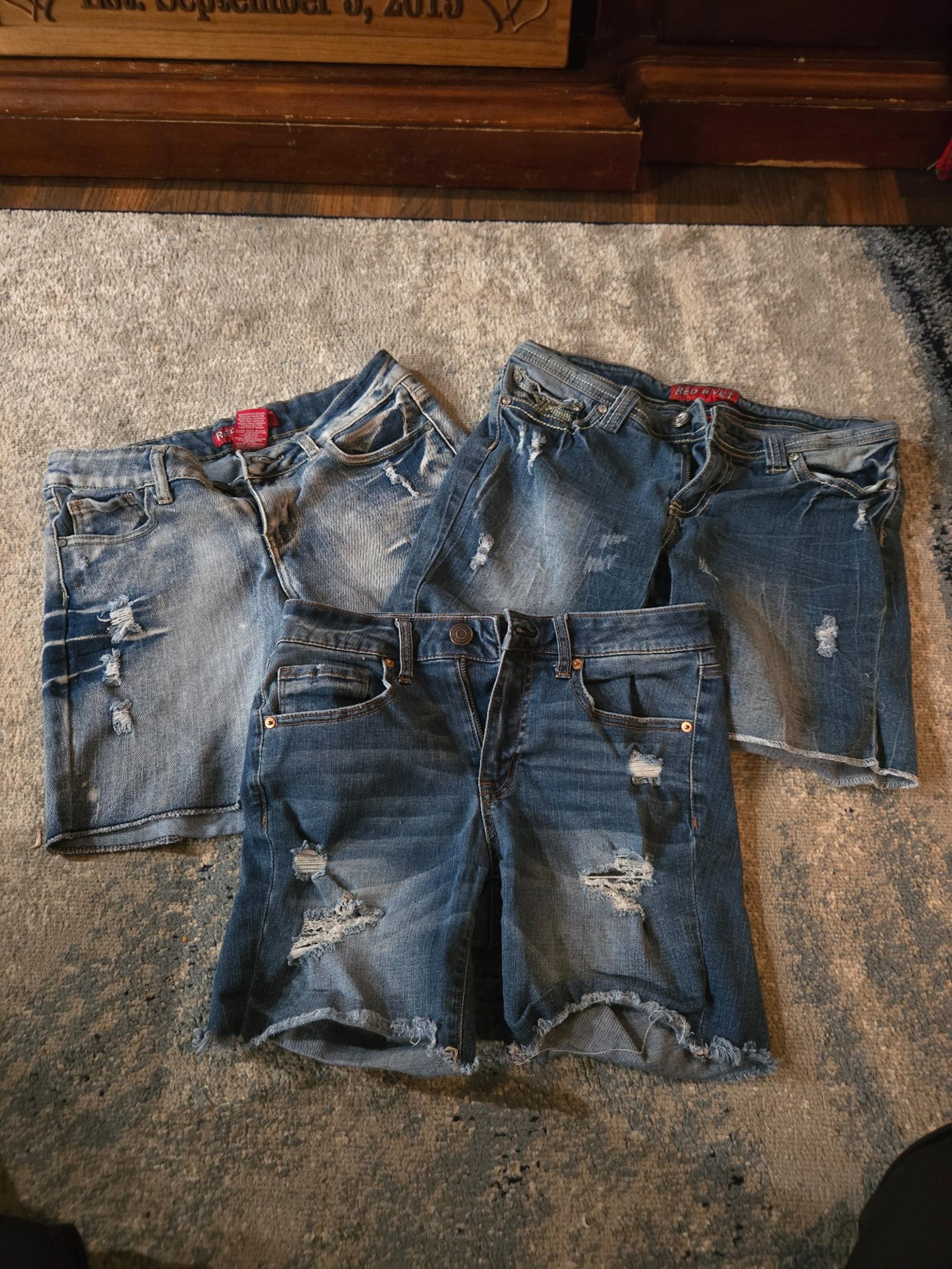 3 pairs juniors jean shorts