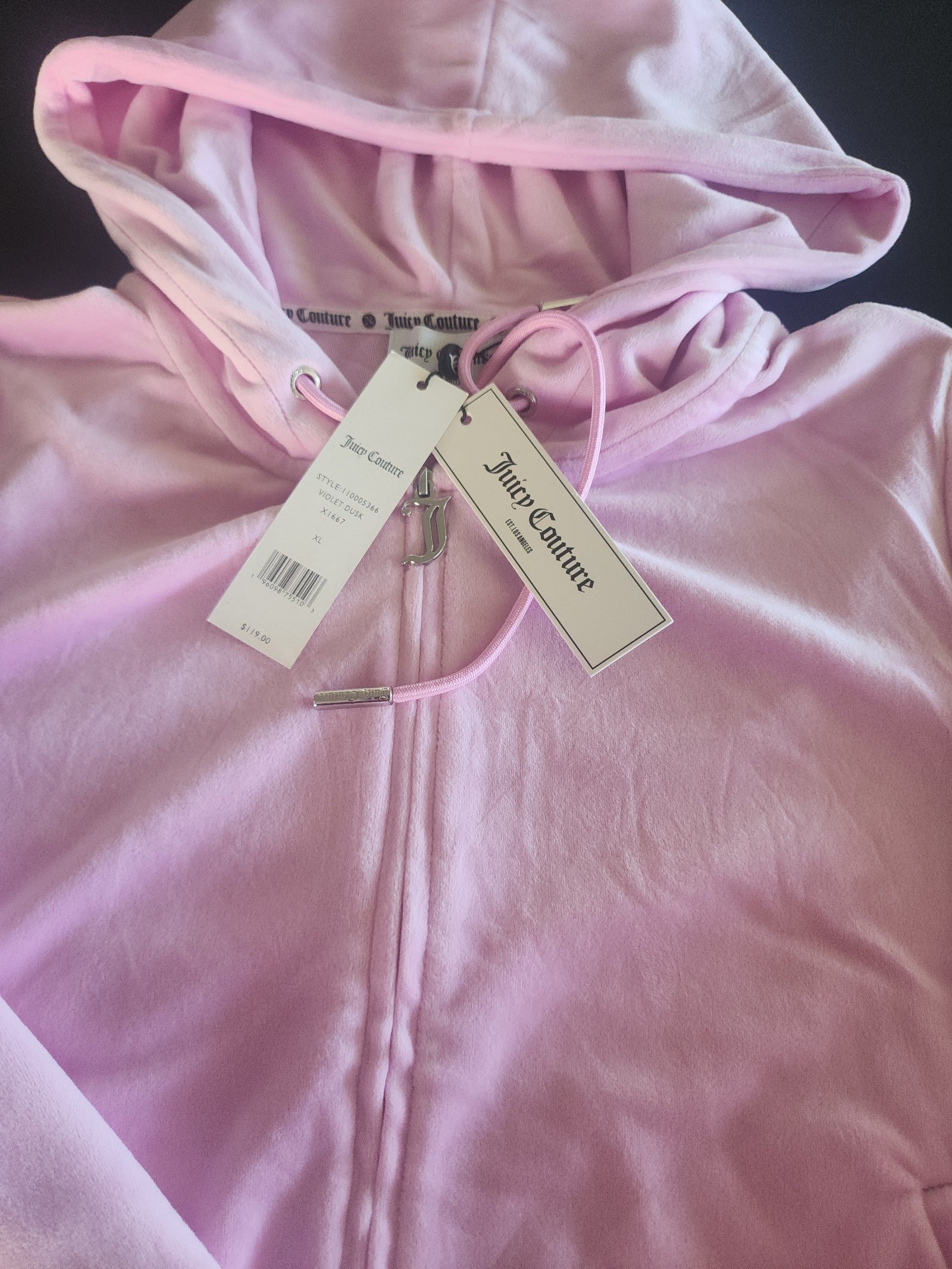 Juicy Couture Bling Zipper Hoodie